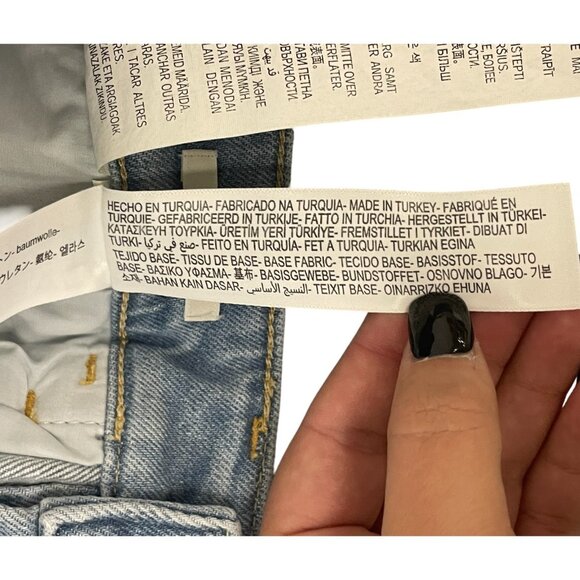 Massimo Dutti Women Jeans EU 36 US 4 Blue Cropped Mid Rise Slim Fit 5060/817 NWT - Picture 11 of 16